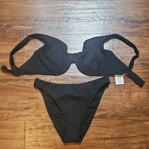 Abercrombie & Fitch Black Bikini Set